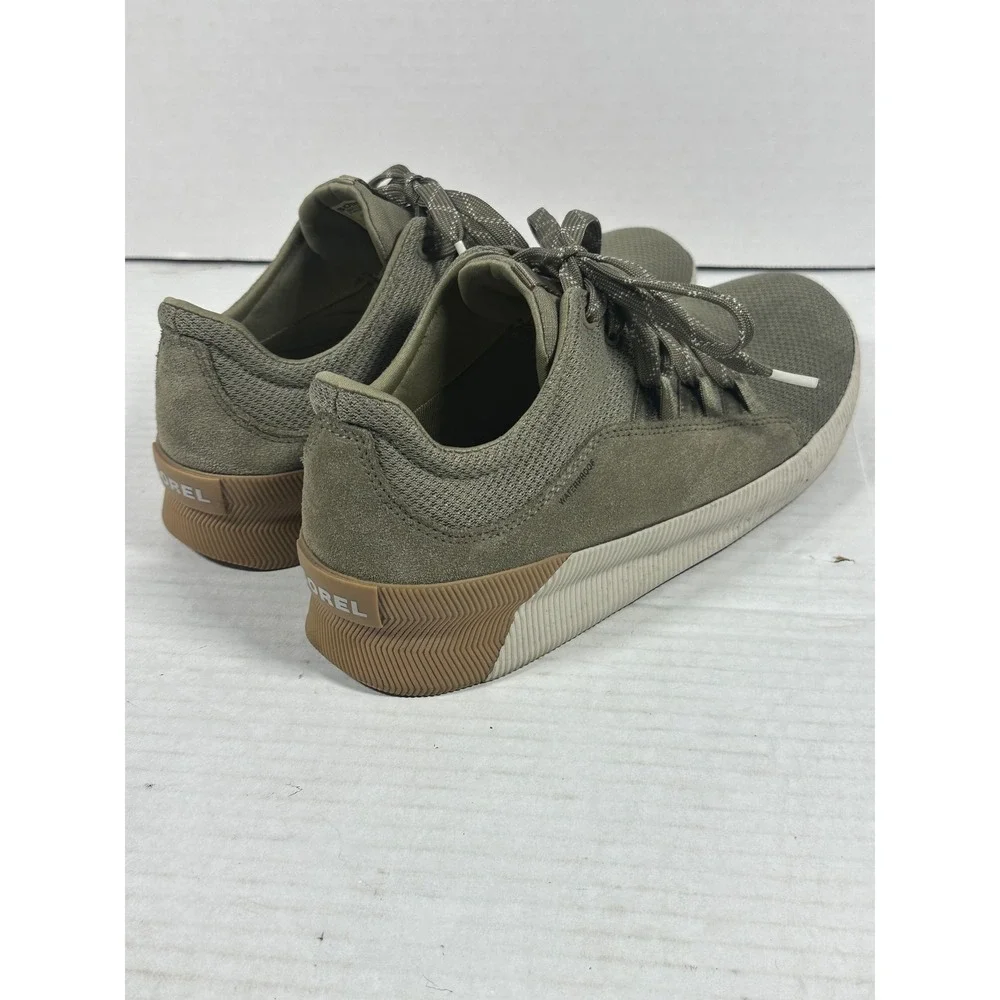 Sorel Out N About Plus Low Waterproof‎ Sneakers Sage Green Womens 10 NL4090-365